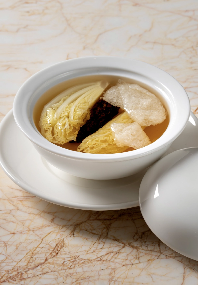 Double Boiled Morel Mushroom Soup